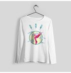 Brown bear printed sweater